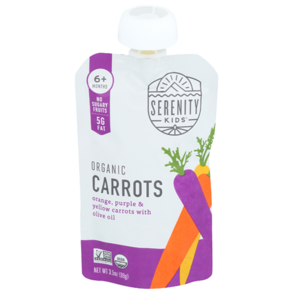 Serenity Kids Organic Orange Purple & Yellow Carrots Medley