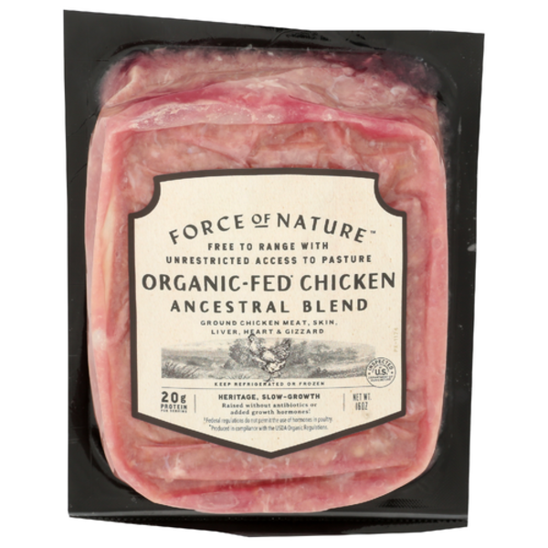 Force Of Nature Meats Pasture Raised Ancestral Blend Ground Chicken