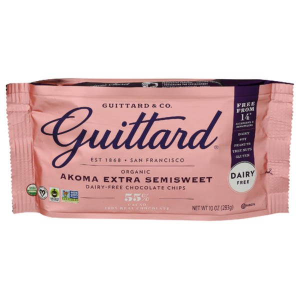 Guittard Organic Akoma Extra Semisweet Dairy Free Chocolate Chips