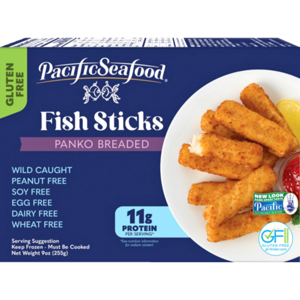 Pacific Sustainable Seafood Wild Caught Panko Breaded Fish Sticks