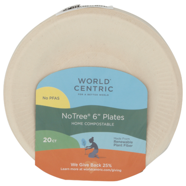 World Centric 6 Inch Fiber Plate
