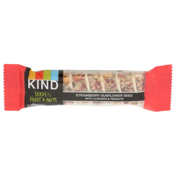 Kind Strawberry Sunflower Seed Bar With Almonds & Peanuts