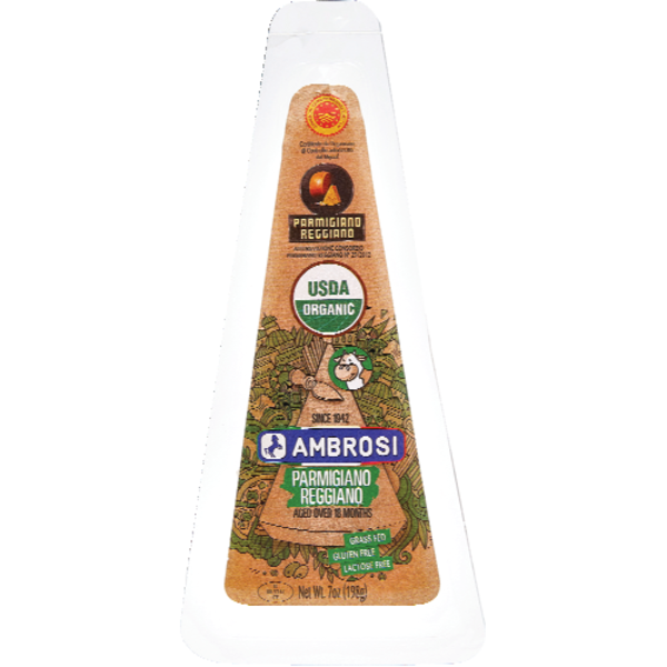 Ambrosi Organic Parmigiano Reggiano Cheese Wedge