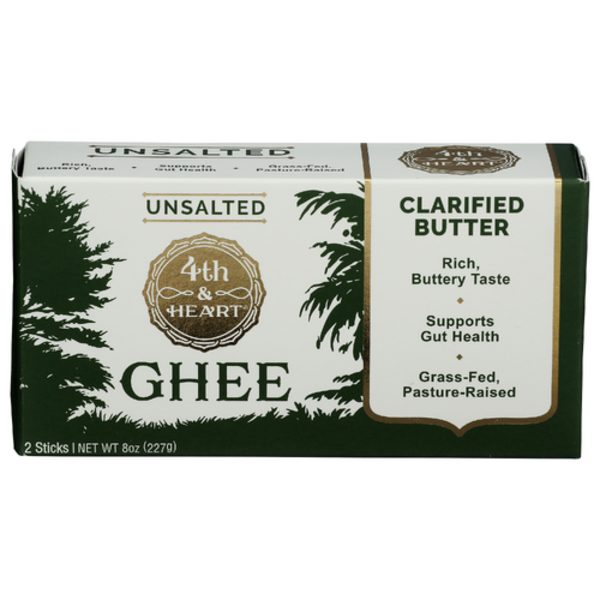 4th & Heart Unsalted Ghee Clarified Butter 2 Sticks