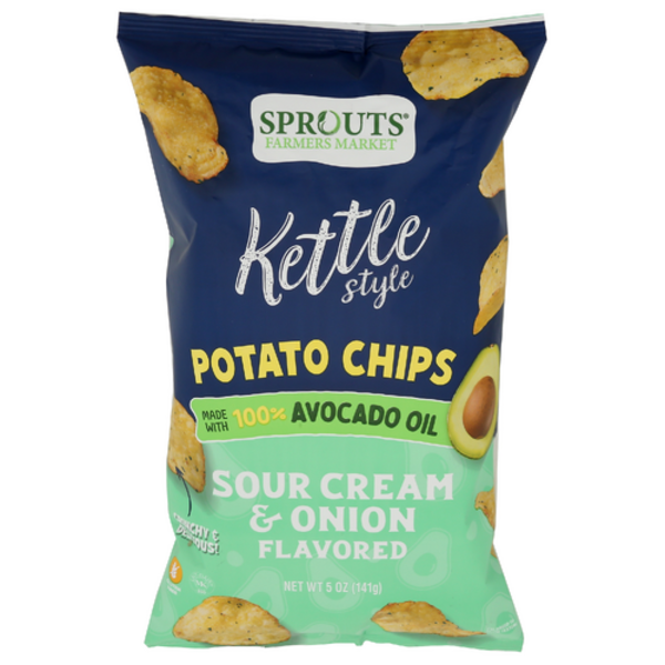 Sprouts Sour Cream & Onion Kettle Style Avocado Oil Potato Chips