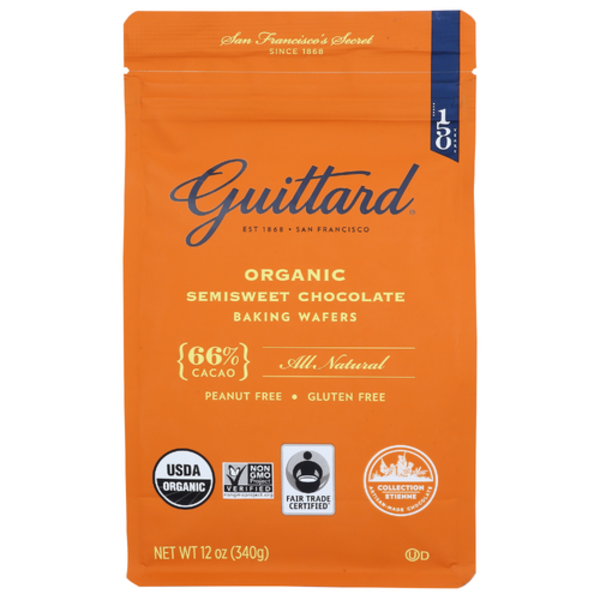Guittard Organic Semisweet 66% Cacao Chocolate Baking Wafers