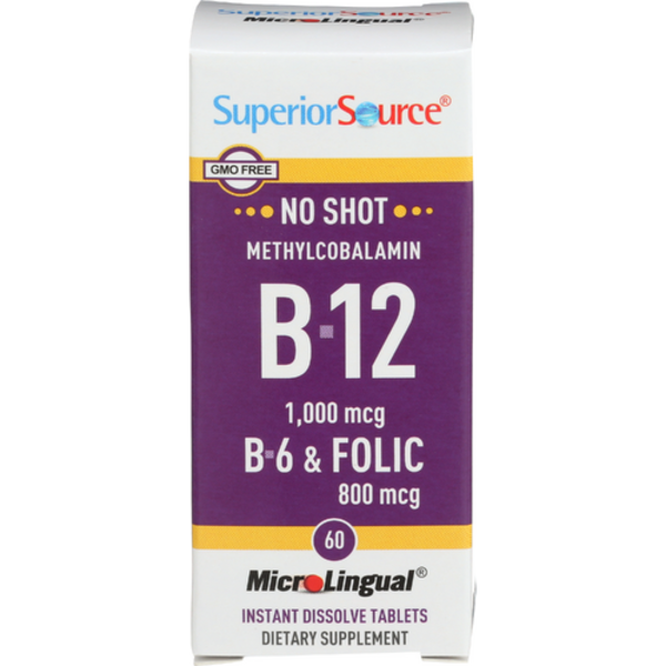 Superior Source No Shot B12 with B6 & Folic