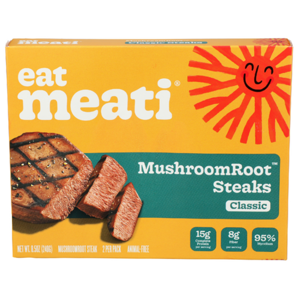 Meati Classic Steaks Mushroom Root Protein 2 Pack