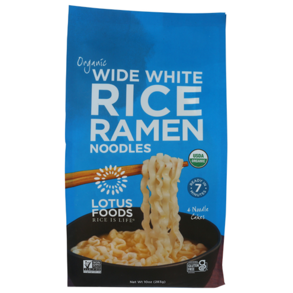 Lotus Foods Organic Wide White Rice Ramen Noodles