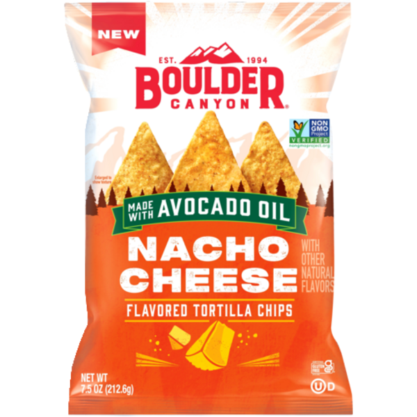 Boulder Canyon Nacho Cheese Flavored Tortilla Chips Made With Avocado Oil