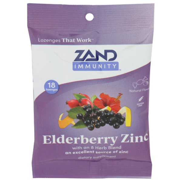 Zand Elderberry Zinc Immunity Lozenges