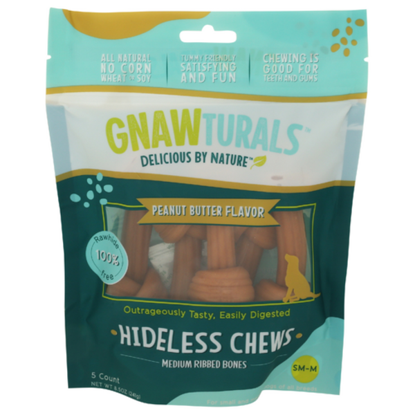 Gnawturals Small-Medium Peanut Butter Hideless Chews