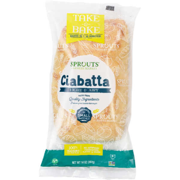Sprouts Take & Bake Ciabatta Bread