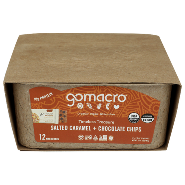 Gomacro Organic Salted Caramel & Chocolate Chip Macrobar 12 Pack