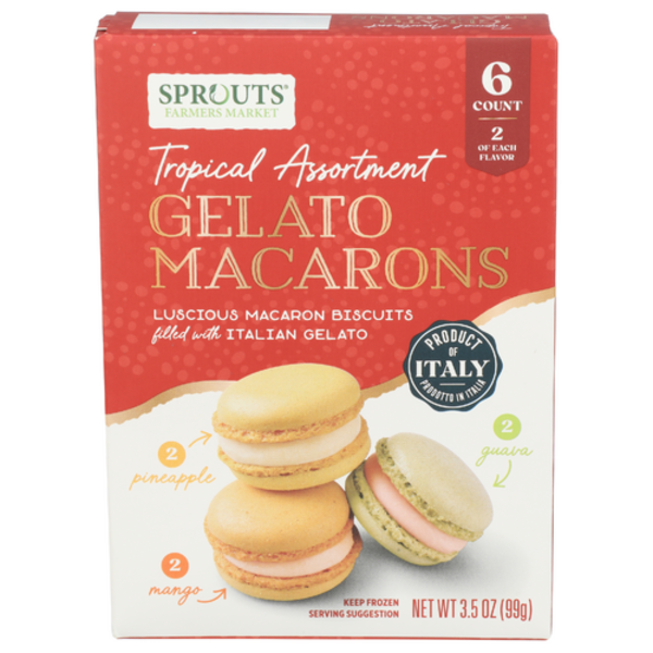 Sprouts Tropical Assortment Gelato Macarons 6 Pack