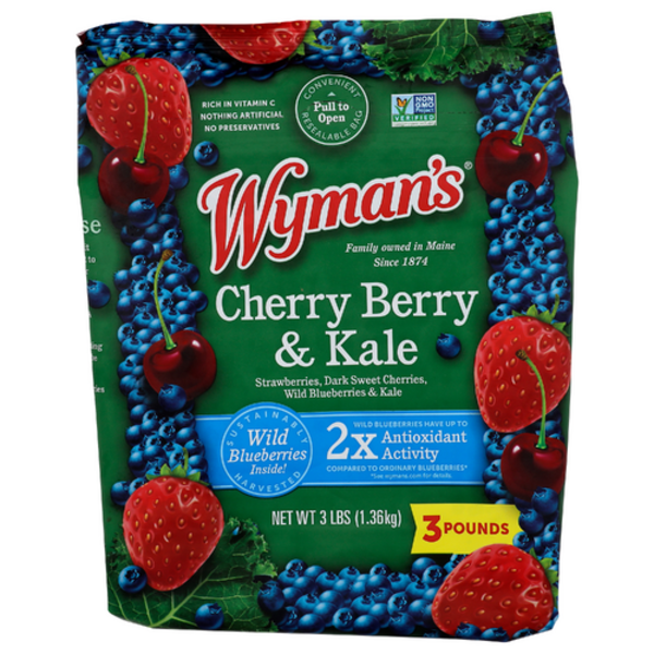 Wyman's Frozen Strawberry Blueberry & Cherry with Kale