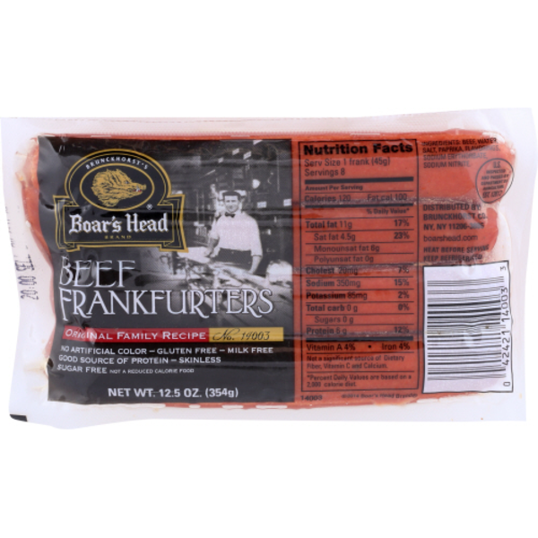 Boar's Head Brand Original Beef Frankfurters