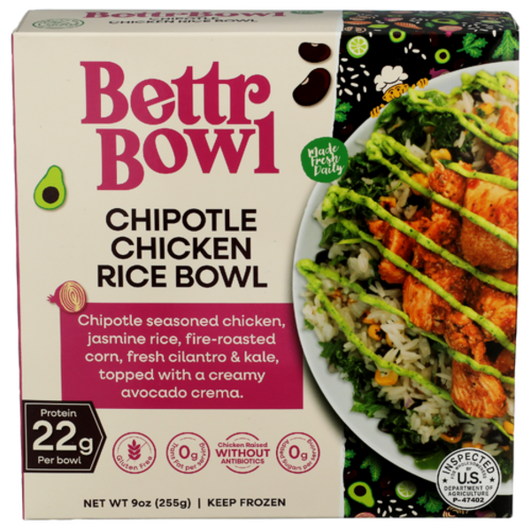 Bettr Bowl Chipotle Chicken Rice Bowl