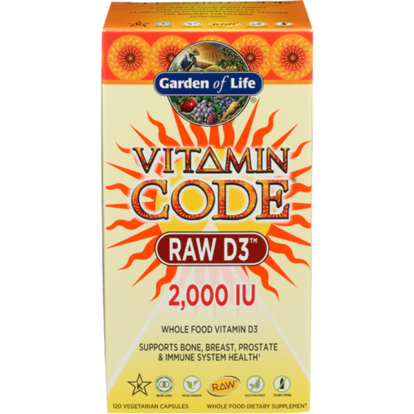 Garden Of Life Vitamin Code Raw D3 2000 Iu