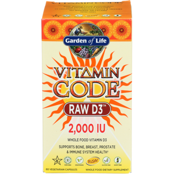 Garden Of Life Vitamin Code Raw D3