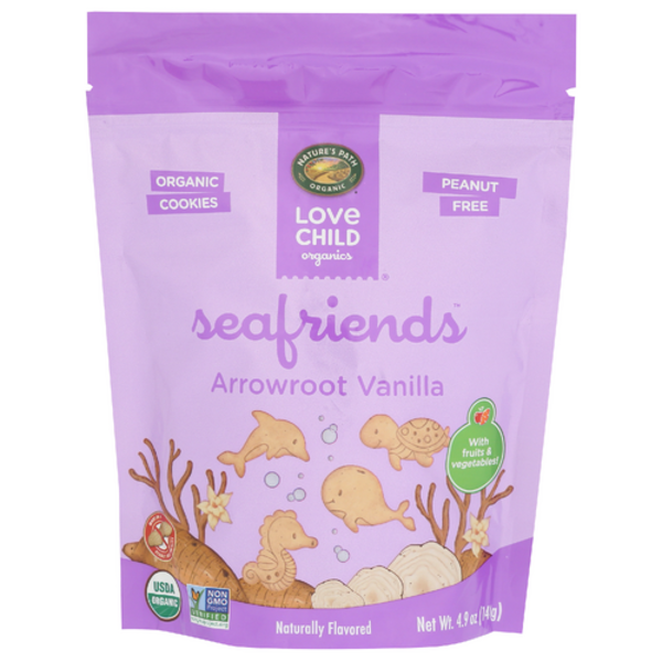 Love Child Organics Organic Arrowroot Vanilla Seafriends Cookies