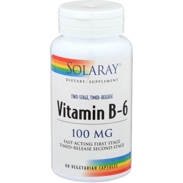 Solaray Two-Stage, Timed-Release Vitamin B-6 100 MG