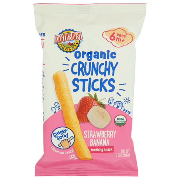 Earth's Best Organic Strawberry Baa Crunchy Sticks Teething Snack