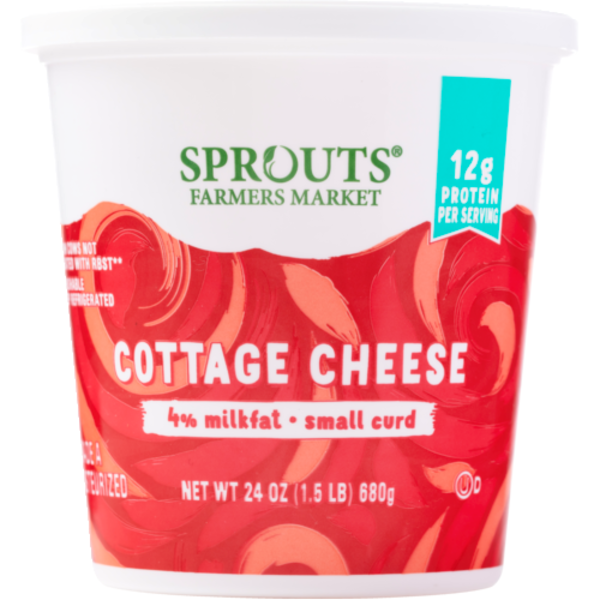 Sprouts 4% Milkfat Small Curd Cottage Cheese