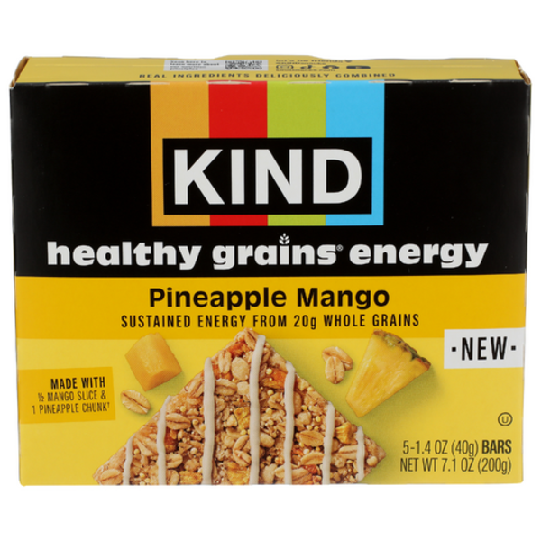 Kind Pineapple Mango Healthy Grains Energy Bars 5 Pack