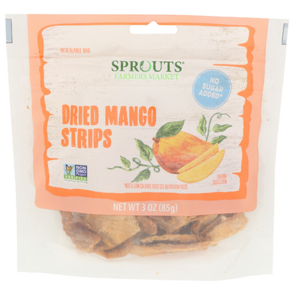 Sprouts No Sugar Added Dried Mango Strips