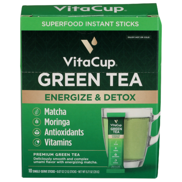 Vitacup Green Tea Instant Sticks