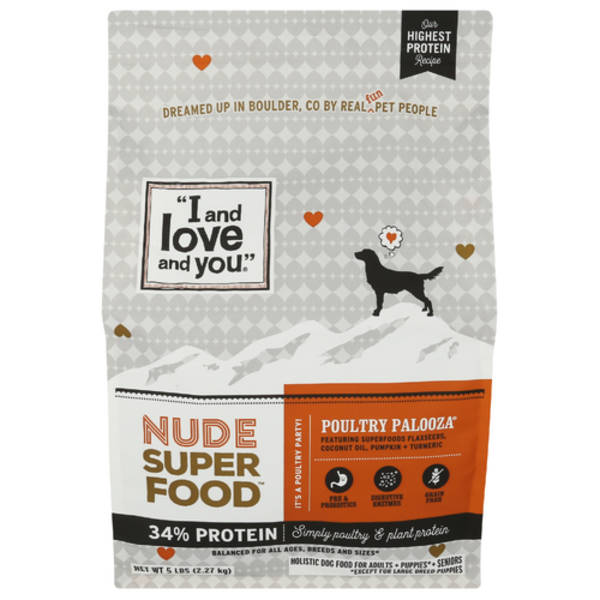 I And Love And You Nude Super Food Poultry Palooza Dog Food