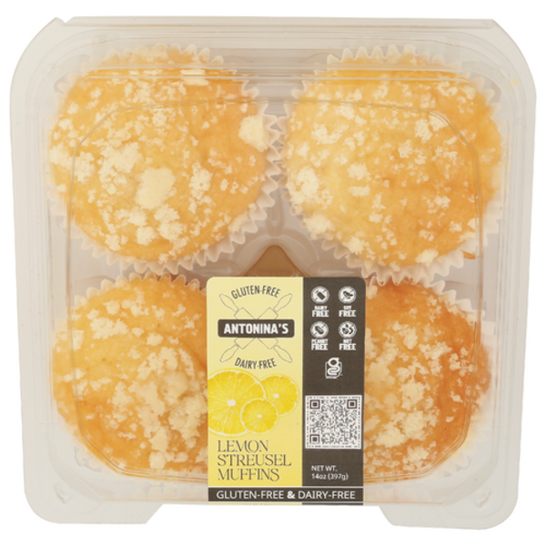 Antoninas Bakery Lemon Streusel Muffins 4 Pack
