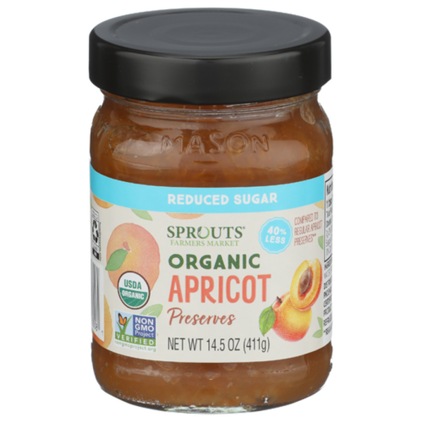 Sprouts Organic Reduced Sugar Apricot Preserves
