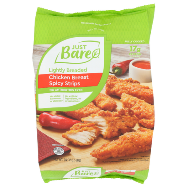 Just Bare Spicy Lightly Breaded Chicken Breast Strips
