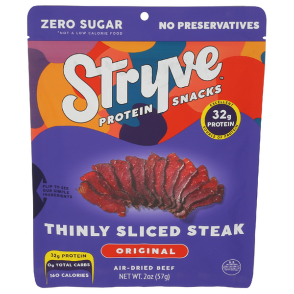 Stryve Protein Snacks Original Thinly Sliced Steak Air-Dried Beef Biltong