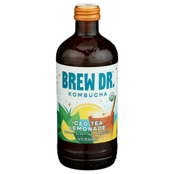 Brew Dr. Kombucha Organic Iced Tea Lemonade Kombucha