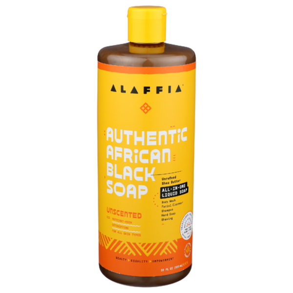 Alaffia Unscented African Black Soap
