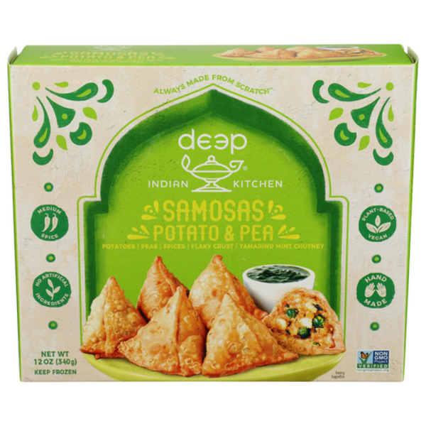 Deep Indian Kitchen Potato And Pea Samosas With Tamarind Mint Chutney