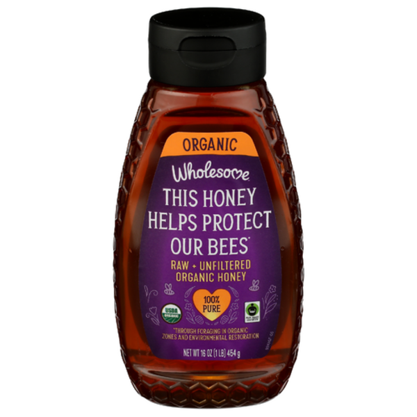 Wholesome Fair Trade Organic Raw Unfiltered Honey