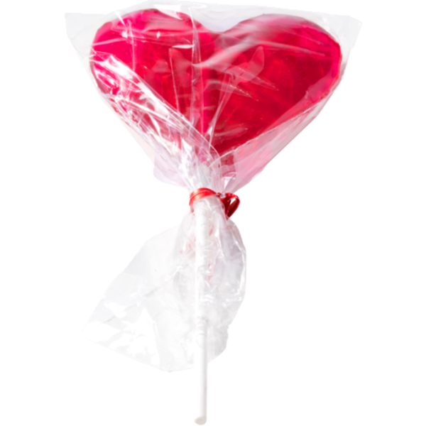 Melville Candy Red Cherry Heart Lollipop