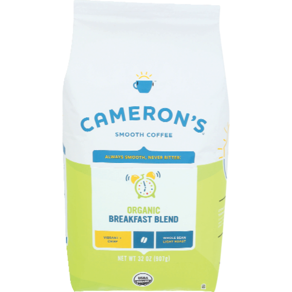 Cameron's Coffee Organic Whole Bean Breakfast Blend Coffee
