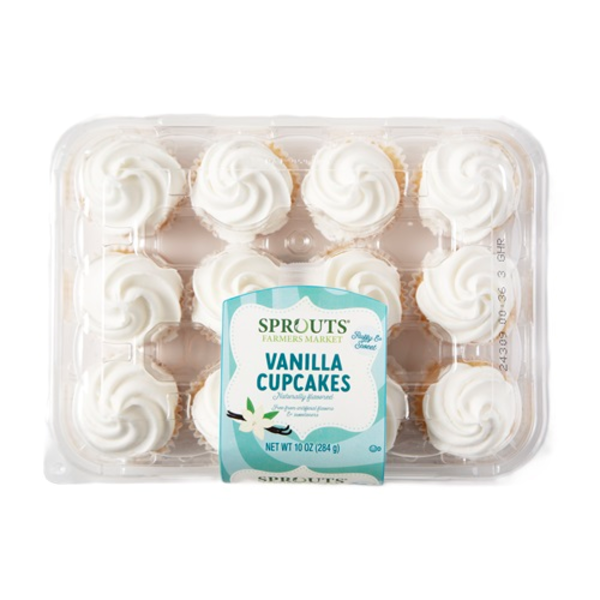 Sprouts Two Bite Vanilla Cupcakes 12 Pack