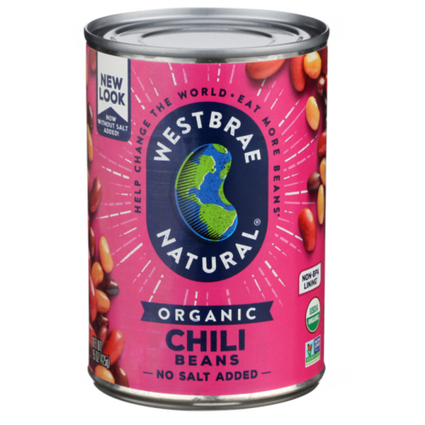Westbrae Organic No Salt Added Chili Beans