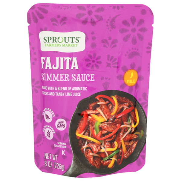 Sprouts Mild Fajita Simmer Sauce