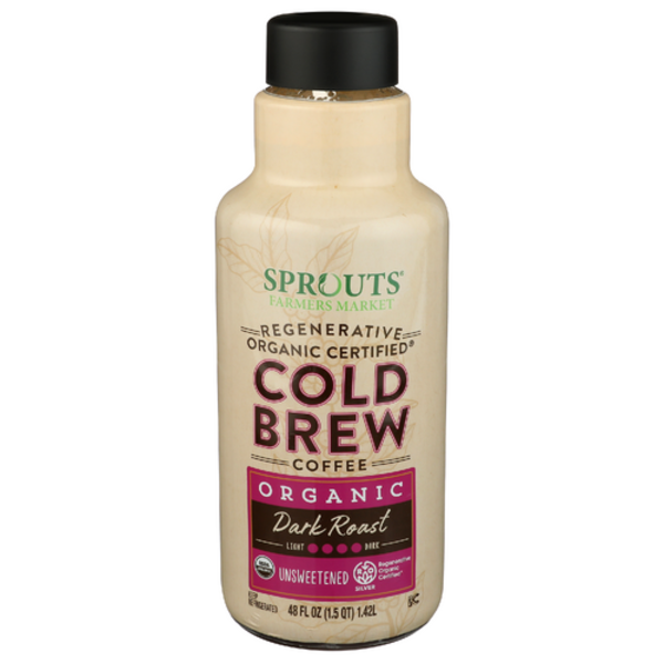 Sprouts Regenerative Organic Certified Unsweetened Dark Roast Cold Brew Coffee