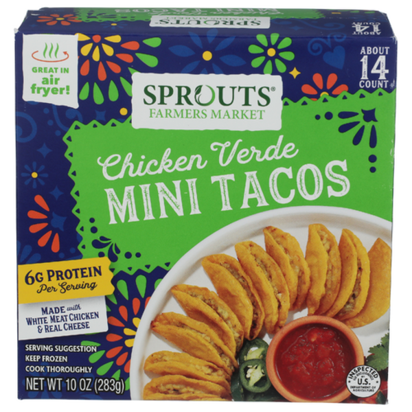 Sprouts Chicken Verde Mini Tacos