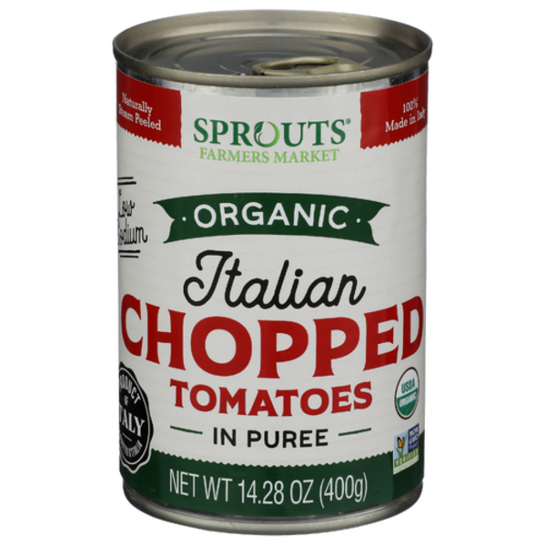 Sprouts Organic Low Sodium Chopped Tomatoes In Puree
