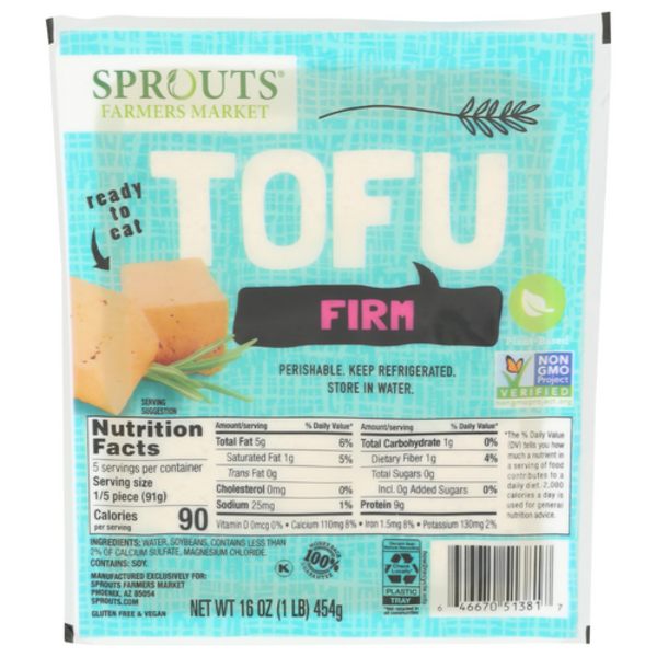 Sprouts Firm Tofu