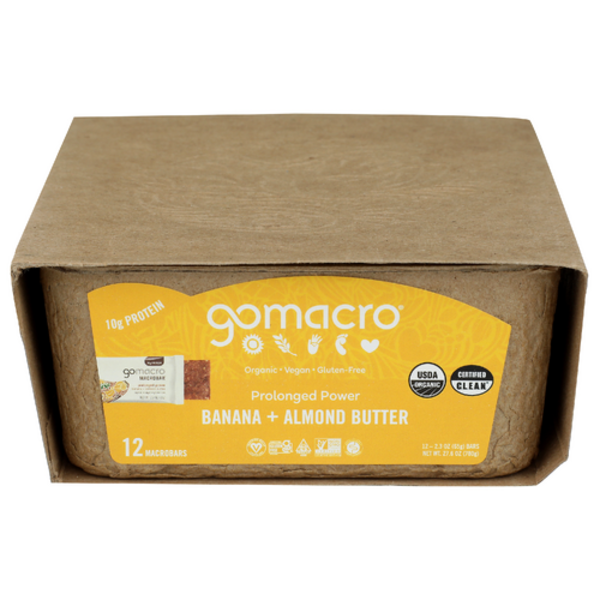 Gomacro Organic Baa + Almond Butter Bar 12 Pack